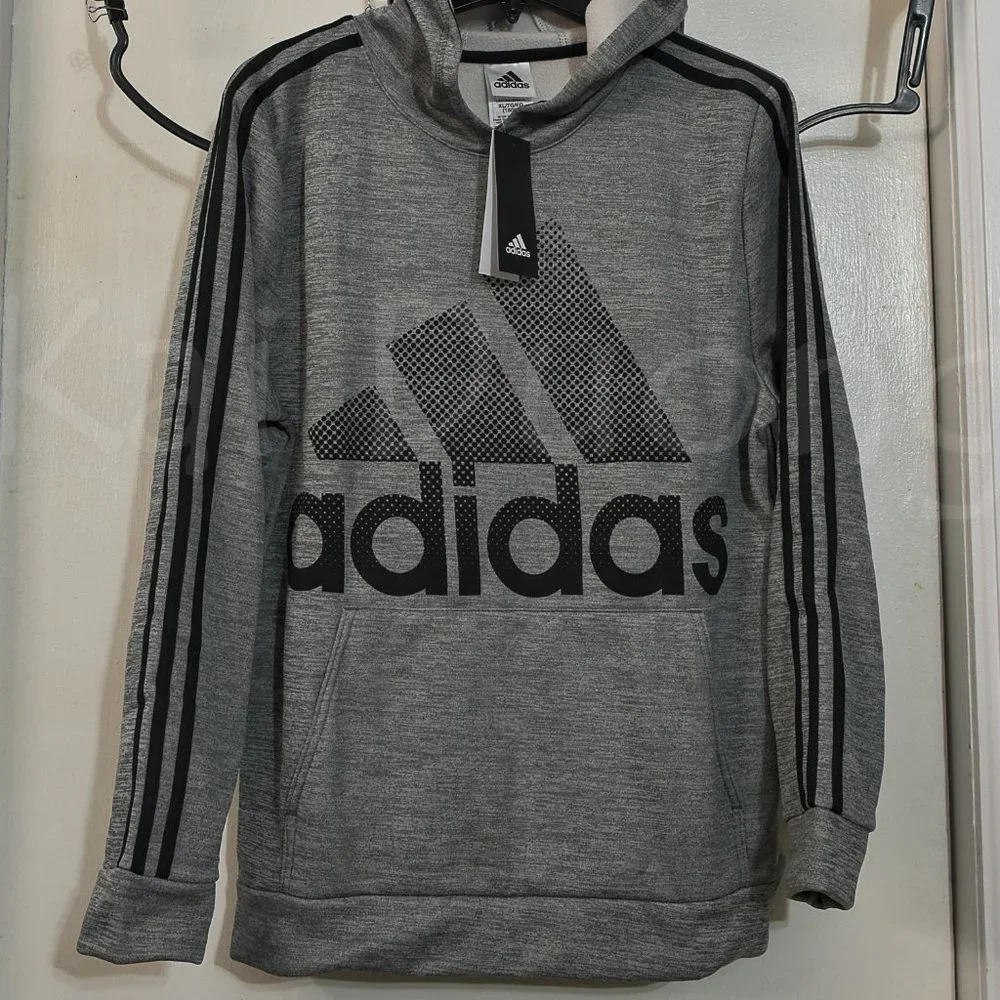 adidas Youth Tech‎ Fleece Hoodie, Gray